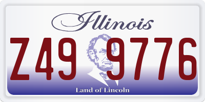 IL license plate Z499776