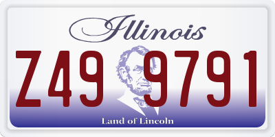 IL license plate Z499791