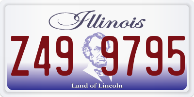 IL license plate Z499795