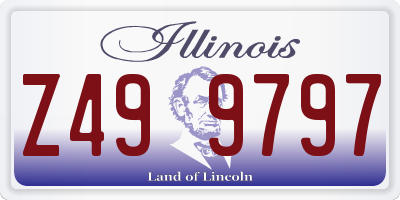 IL license plate Z499797