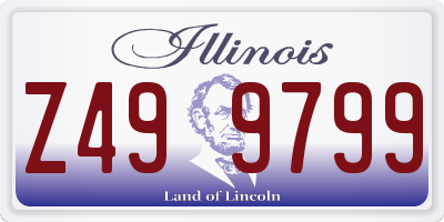IL license plate Z499799