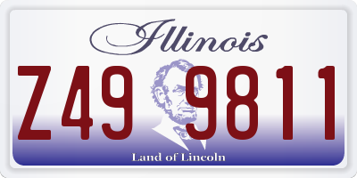 IL license plate Z499811