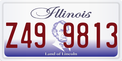 IL license plate Z499813