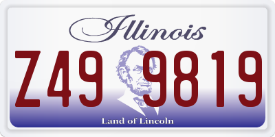 IL license plate Z499819