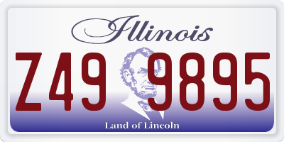 IL license plate Z499895