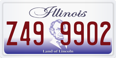 IL license plate Z499902