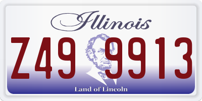 IL license plate Z499913