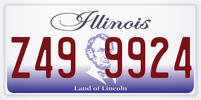 IL license plate Z499924