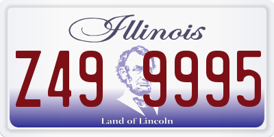 IL license plate Z499995