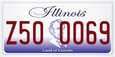 IL license plate Z500069