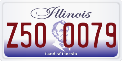 IL license plate Z500079