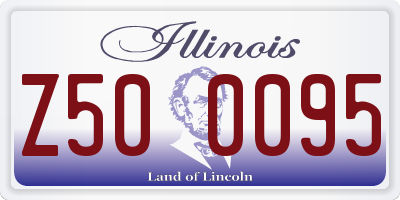 IL license plate Z500095