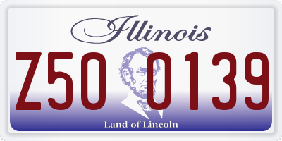 IL license plate Z500139
