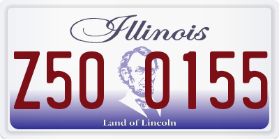 IL license plate Z500155