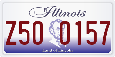 IL license plate Z500157