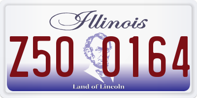 IL license plate Z500164