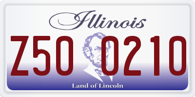 IL license plate Z500210