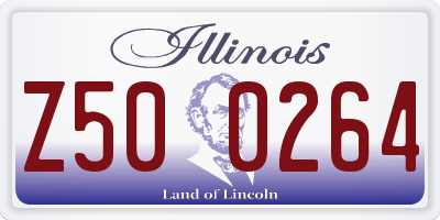 IL license plate Z500264