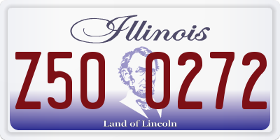 IL license plate Z500272