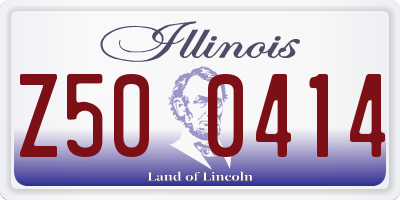 IL license plate Z500414