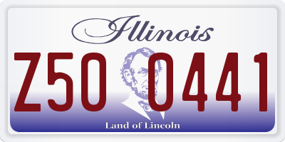 IL license plate Z500441