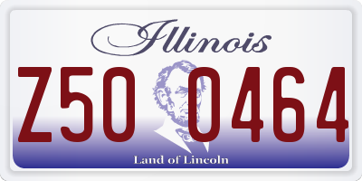 IL license plate Z500464