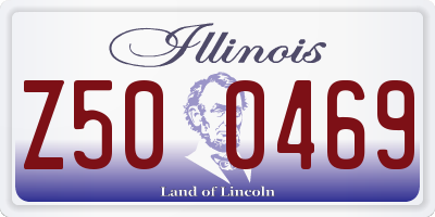 IL license plate Z500469