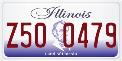 IL license plate Z500479