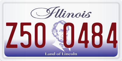 IL license plate Z500484
