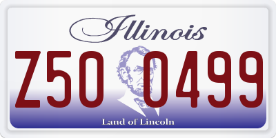 IL license plate Z500499