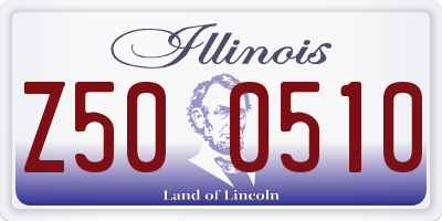 IL license plate Z500510