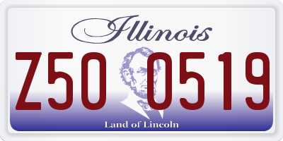 IL license plate Z500519