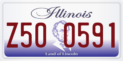 IL license plate Z500591