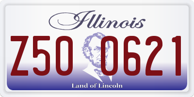 IL license plate Z500621