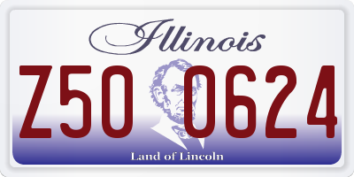 IL license plate Z500624