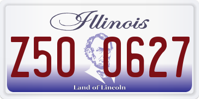 IL license plate Z500627