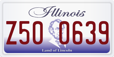 IL license plate Z500639