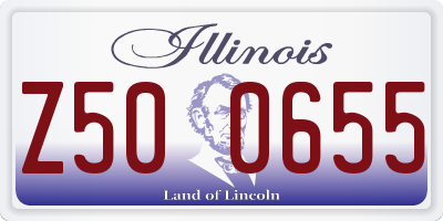 IL license plate Z500655