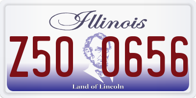 IL license plate Z500656