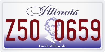 IL license plate Z500659