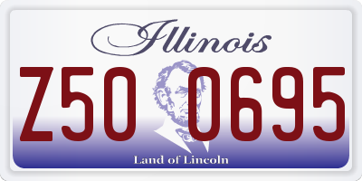 IL license plate Z500695