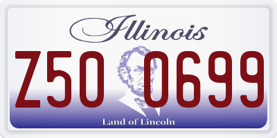 IL license plate Z500699