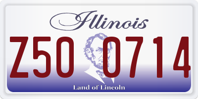 IL license plate Z500714