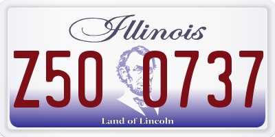 IL license plate Z500737