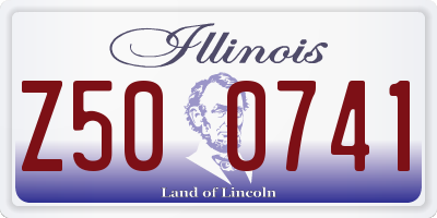 IL license plate Z500741