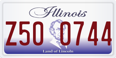 IL license plate Z500744