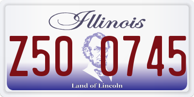 IL license plate Z500745