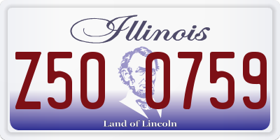 IL license plate Z500759
