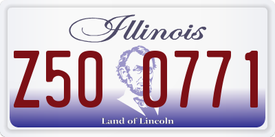 IL license plate Z500771