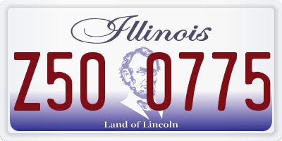 IL license plate Z500775
